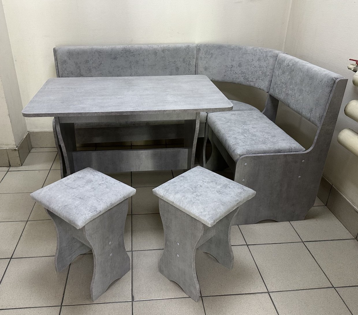 Кухонный уголок Миссия V велюр (сириус) в Купино - mebel154.com