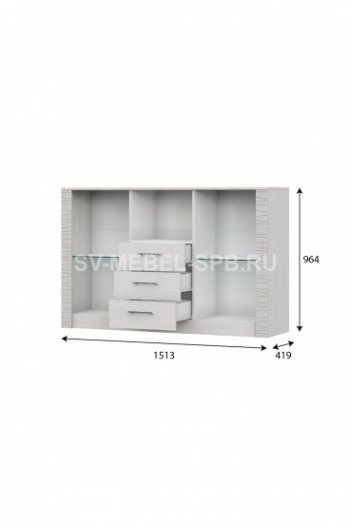 Комод-витрина Гамма 20 (sv) в Купино - mebel154.com