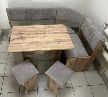 Кухонный уголок Миссия V велюр (дуб вотан) в Купино - mebel154.com