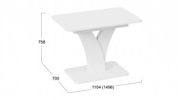 Стол раздвижной Люксембург тип 2 в Купино - mebel154.com