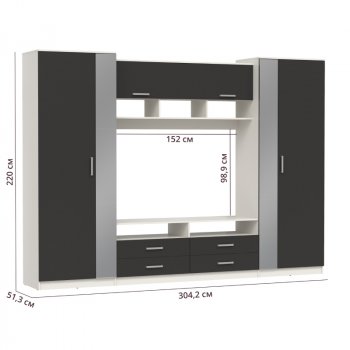 ШМЦ Вена  91.01 с зеркалом в Купино - mebel154.com