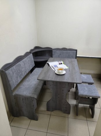 Кухонный уголок Миссия с полкой ткань в Купино - mebel154.com