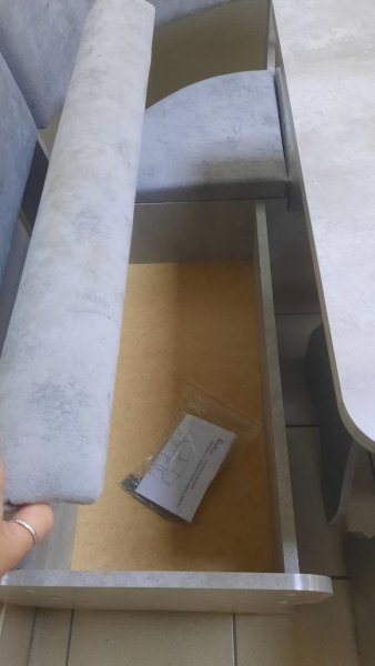 Кухонный уголок Миссия V велюр (цемент) в Купино - mebel154.com