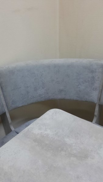 Кухонный уголок Миссия V велюр (цемент) в Купино - mebel154.com