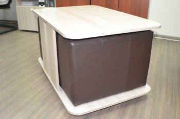 Журнальный стол с пуфиками (миссия) в Купино - mebel154.com