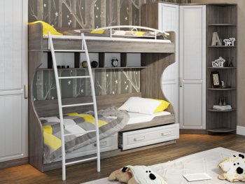 Кровать Прованс с металлической лестницей ТД-223.11.01 в Купино - mebel154.com