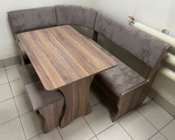 Кухонный уголок Миссия  V велюр(коричневый) в Купино - mebel154.com