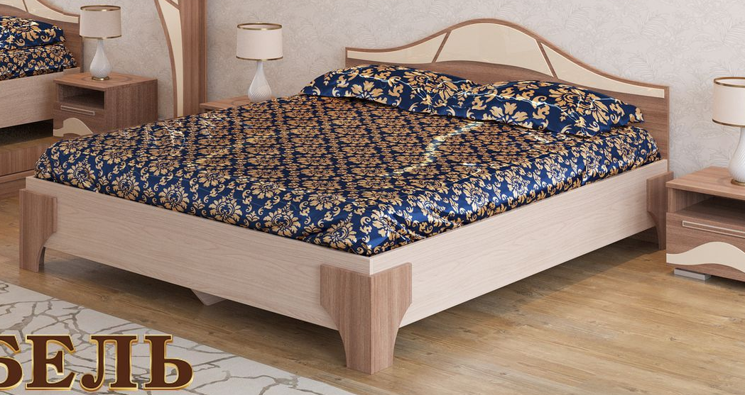 Кровать  1400 Лагуна-5(основание-щит) в Купино - mebel154.com