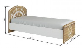 Кровать 900 КРД 900.1 Юнга в Купино - mebel154.com