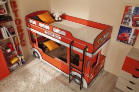 Кровать двухъярусная детская Автобус в Купино - mebel154.com