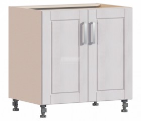 Регина РС-80 стол с 2-мя фасадами Риф белоснежный в Купино - mebel154.com