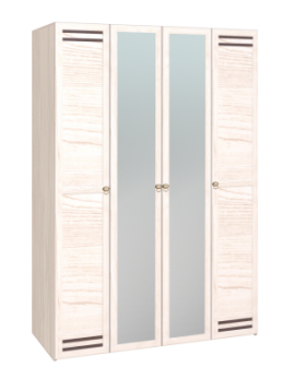 Шкаф для одежды 4-х дверный 555 Бриз в Купино - mebel154.com