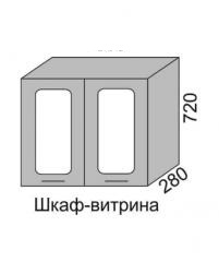 Шкаф верхний 720 ВШ 60В витрина Алеся Эконом в Купино - mebel154.com