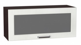 Шкаф верхний горизонтальный со стеклом Прага ШВГС 800 в Купино - mebel154.com