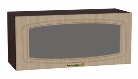 Шкаф верхний горизонтальный со стеклом Сити ШВГС 800 в Купино - mebel154.com