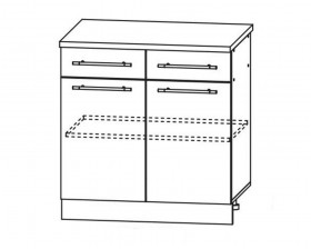Скала С2Я 800 шкаф нижний с ящиками в Купино - mebel154.com