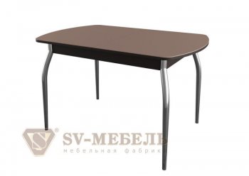 Стол обеденный раздвижной 2 (sv) со стеклом в Купино - mebel154.com
